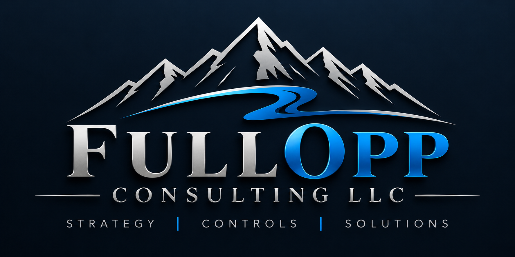 FullOpp Consulting LLC mountain logo